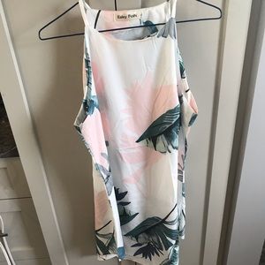 Floral beach cover up